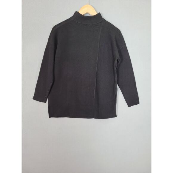 BTFBM Womens Long Sleeve Mock Neck Sweater Ribbed Knit Casual Sweater Small - Picture 8 of 8